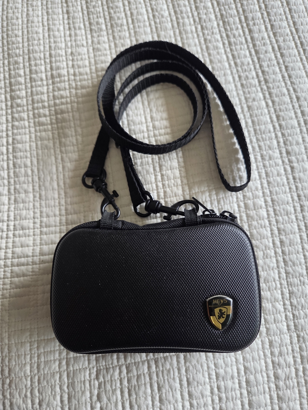 Heys Black Crossbody Camera Bag with Detachable Strap